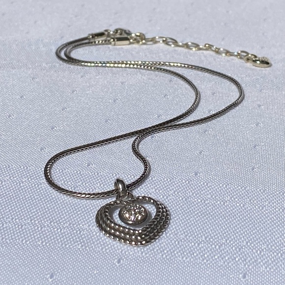 Brighton "Portuguese Heart" Crystal Pendant Necklace - Picture 6 of 12